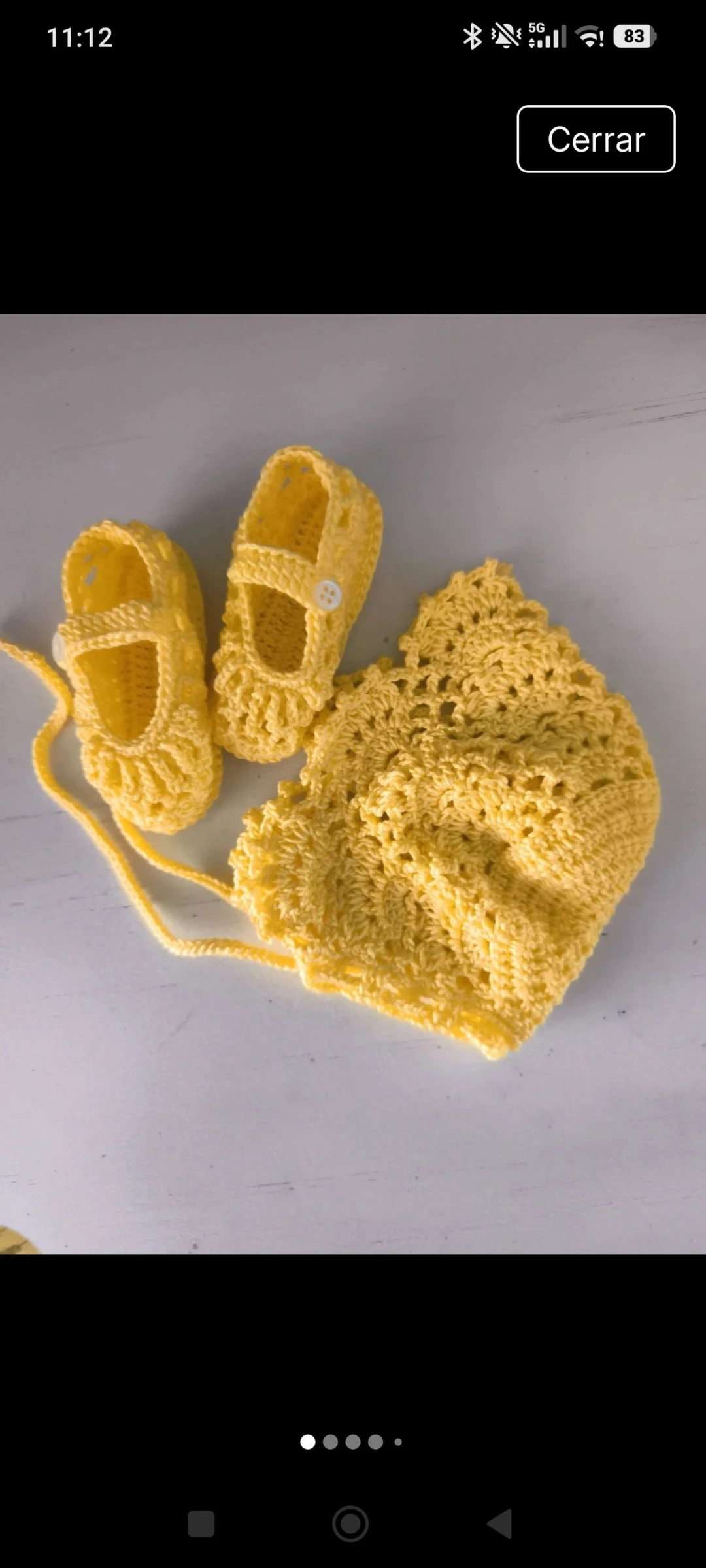 Capota y patucos Amarillo 